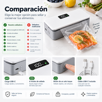 Comparacion sellador termico frente a selladora tradicional